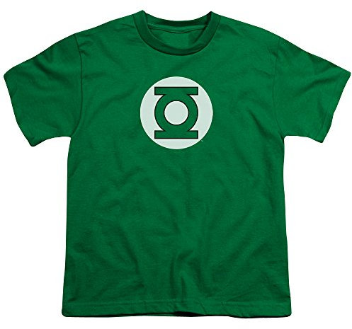 DC Comics Camiseta de camiseta de niños grandes con logotipo de linterna verde