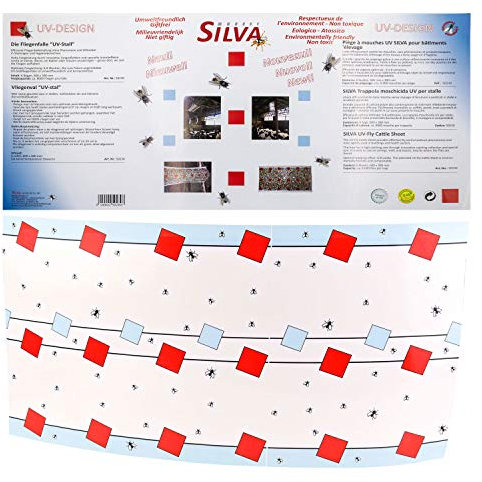 Silva UV-Stallfliegenfalle - 6 Bögen à 60 cm x 30 cm - (Schwalbenschutz)