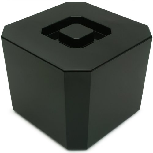 bar@drinkstuff Octagonal Ice Bucket Black 4.5ltr, Single