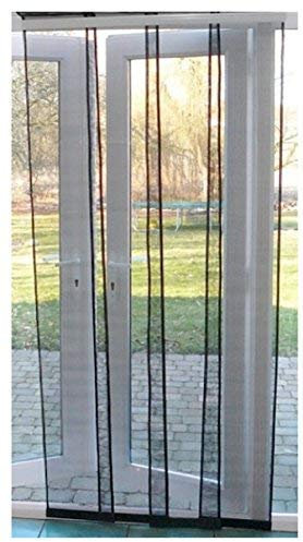Flyscreen Queen Multi Panel Fly Screen Door Charcoal 120cm x 230cm (47 x 90.5 inch)