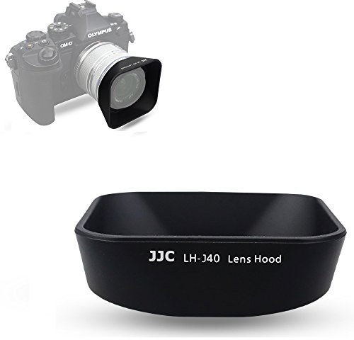 JJC Negro Parasol de Objetivo para Olympus M. Zuiko Digital 14-42mm 1: 3.5-5.6 II y M. ZUIKO Digital 14-42mm 1: 3.5-5.6 II R Lente Equivalente Olympus LH-40