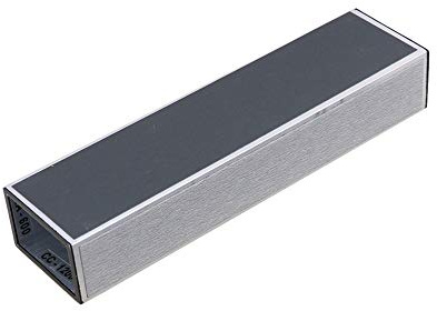 Yibuy Schleifbalken für Gitarre Bass Hebel Schwarz Aluminiumlegierung Gitarre Hals Fret Levelling Strahl Gitarrenbauer-Reparaturwerkzeug 14,8 x 2,4 x 3,7 cm