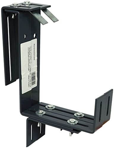 MePla - Balkonkastenhalter XXL mit Haltewinkel, Farbe:Anthrazit