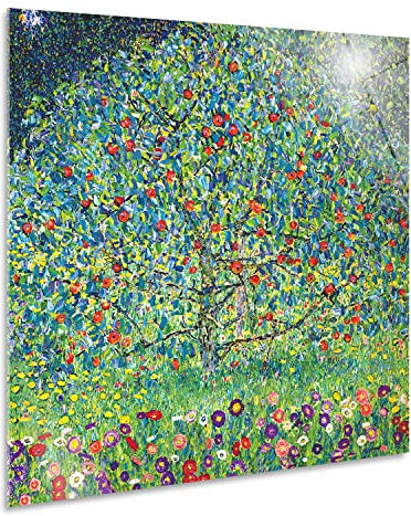 Giallobus - Gemälde - Gustav Klimt - Apfelbaum I - Acrylglas - 50x50 - Bereit zum Aufhängen - Moderne Gemälde für zu Hause