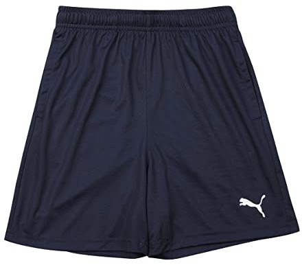 Puma Teamrise Training Shorts Jr Pantalones Cortos, Unisex niños, Peacoat-Puma White, 164
