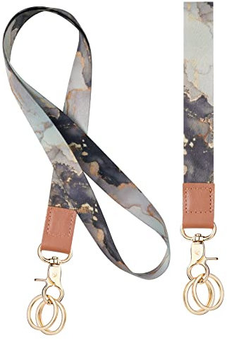 Vicloon Schlüsselbänder mit Schlüsselbund, Umhängeband und Schlüsselband Kurz, Neck Lanyard Strip, für Schlüssel, ID Badge Card Holder, Mobile Handys Telefon, Zweiseitiger Druck in Voller Farbe