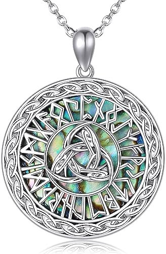 ONEFINITY Dreifache Odin Horn Triskel Ketten Wikinger Ketten 925 Sterling Silber Dreifaches Horn Von Odin Ketten Nordischer Schmuck Geschenke Für Herren Und Damen