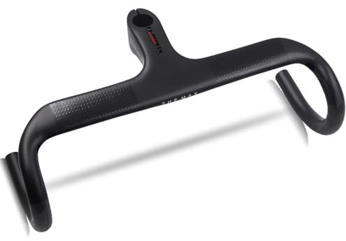 Alfa Pasca 1-1/8 rennrad lenker carbon drop bar rennrad lenker integriert rennradlenker internes routing fahrradlenker carbon UD matt 400 * 100mm