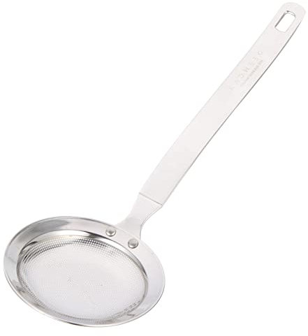 Cabilock Cuchara para Espumadera de Grasa Colador de Alimentos Cucharón de Acero Inoxidable Reutilizable para Cocinar Y Freír
