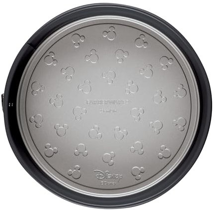 Farberware Disney Bake with Mickey Mouse Moule à charnière anti-adhésif Moule à gâteau à charnière anti-adhésif Moule à gâteau au fromage Moule à gâteau anti-adhésif 22,9 cm – Noir
