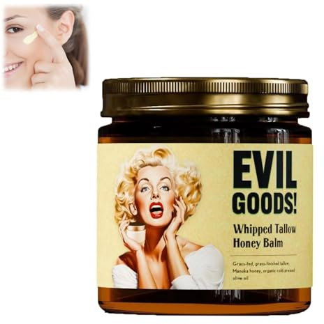 Beef Tallow, Beef Tallow Skin Care, Whipped Tallow Honey Balm, Beef Tallow Moisturiser, Beef Tallow Moisturiser, Tallow And Honey Balm, Whipped Beef Tallow and Honey Balm, Unscented (1PC)