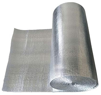 Isolierfolie Dämmfolie Doppelte Luftpolsterfolie, Isolierung, Wärmebarriere für Wärmereflektor, Isolieren, Aluminium-Luftpolsterfolie, Garagentor-Isolierset, Aufwärmen des Raums, wärmereflektierender