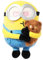 MINISO Mininos Cuddly Toy, 8 Inch Bob with Tim Plushie Stuffed Doll, Bob Holding Tim Theme Soft Toy for Minino Fans, Yellow Minion Plush Toy for Girls and Boys, Birthday Gift