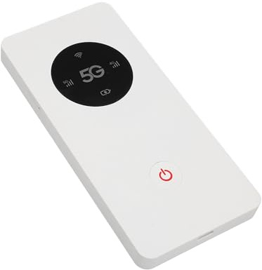 Hotspot Mobile 5G pour Les Voyages, Routeur Hotspot Rapide pour Les Voyages, Routeur Portable avec Emplacement pour Carte Nano SIM, 16 Appareils Connectés, Vitesse de