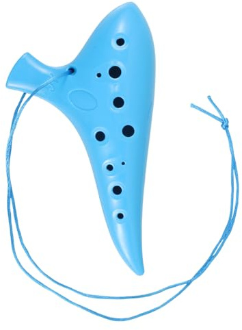 SECFOU 12-Loch aus Kunststoff Altflöte Langlebiges Blasinstrument für Kinder und Erwachsene Abwaschbar Traditionelles Musikinstrument in Blau