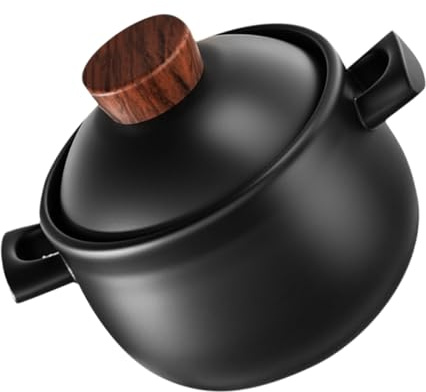 VALICLUD Olla De Barro Para Cocinar Gas Resistente Alta Temperatura Cesta Grande Para Guisos y Sopas Cazuela De Cocina Doméstica Para Sopas y Arroz