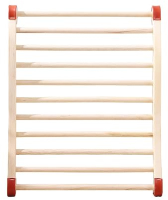PawwJoy Gebogenes Rückenstützkissen für Sauna, Dampfbad, Fasssauna – Holz, ergonomische Lendenwirbelstütze, 51 x 40 cm
