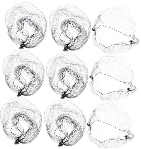 COLLBATH 100 Stück Schwarze Unsichtbare Nylon-haarnetze Elastisch Atmungsaktiv Wiederverwendbar für Ballett Catering Dutt-frisuren Männer und Frauen Sicherer Halt