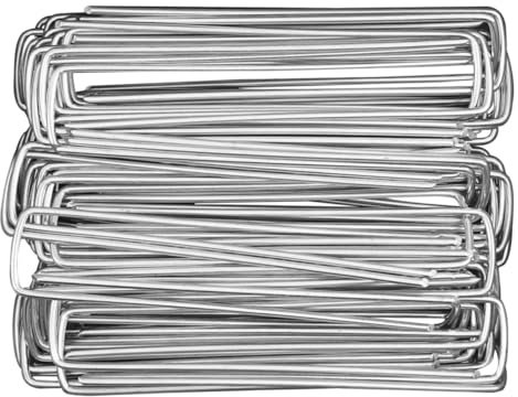 WEKADRIN 30 pièces Piquets de Fixation Jardin Acier pour Gazon Synthétique et Toile Paysagère Agrafes de Sol Robustes pour Ancrage Facile du Tissu et Paillage Extérieur