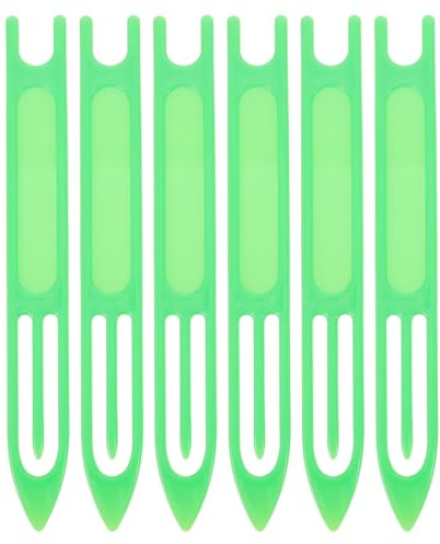 DECORNIJIA 6 Piezas Grandes Agujas de Plástico para Tejer Redes Pesadas Herramienta Resistente para Reparación de Redes de Pesca Alfombras y Proyectos DIY con Hilo Grueso