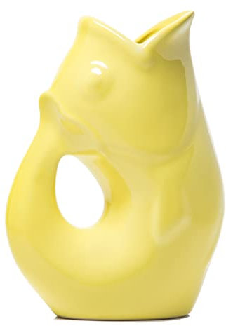 Gurgle Pot Fischkrug - Zitronengelb