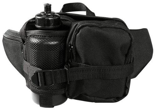 CN Outdoor Gürteltasche mit Trinkflasche Bauchtasche Outdoor Pack Schwarz