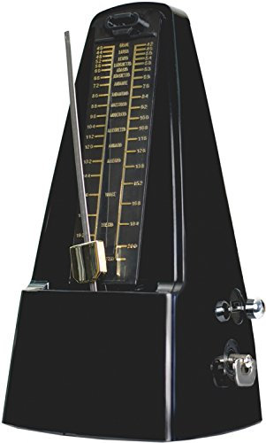 Steinbach Metronom mit Glocke mechanisch Schwarz