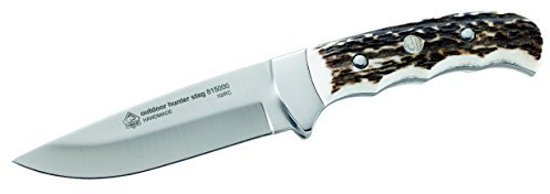 PUMA IP Messer IP Outdoor-Messer, Hirschhorngriff, grau, M, 1010329410