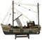Kutter Fischerboot Fischkutter Schiffsmodell Holzschiff Schiff 30cm kein Bausatz