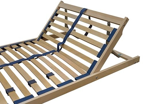 Erst-Holz Federholzrahmen Lattenrost 120 x 200 cm Kopfteil Verstellbar