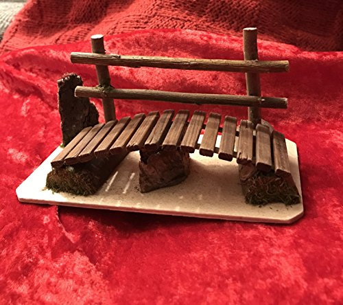Kolbe, Krippen Zubehör, Brücke für Figurengröße von 8-12 cm, Brückengröße:11x8x8 cm