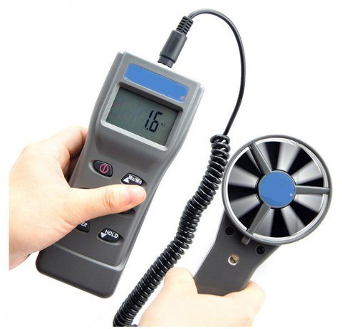 GOWE Handheld Anemometer Remote Fan Air Flow Meter