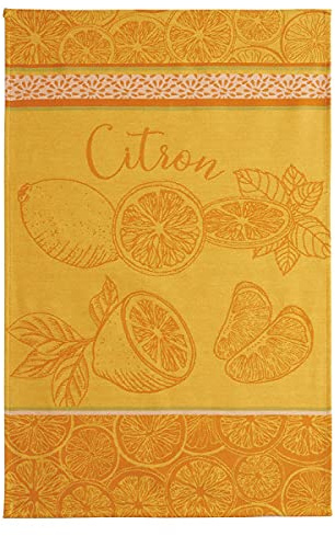 Coucke Geschirrtuch, Jacquard, Zitronengelb