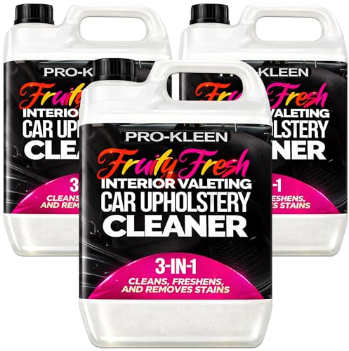 Pro-Kleen Interior Valeting Car Upholstery Carpet Cleaner Shampoo Removes Dirt, Grime and Stains Fruity Fresh Fragrance (15 Litres)