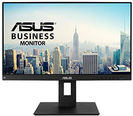 ASUS BE24EQSB Business Monitor - 24 Inch, Full HD, IPS, Frameless, Mini-PC Mount Kit, Flicker free, Low Blue Light, Ergonomic Stand