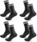 Socken Herren Damen Sportsocken 4 paar Tennissocken Schwarz Lange Baumwollsocken Laufsocken Arbeitssocken,Schwarz,43-46