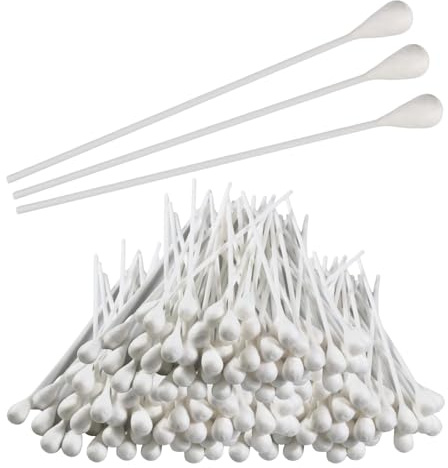 Vakly Cotton Tipped Applicators 8 (100 Pack) – Large 1/2 Swab Extra Long Cotton Swabs with Plastic Shaft, Non-Sterile Applicator Sticks