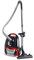 Fakir Red Vac Power Staubsauger mit Beutel 700W, Bodenstaubsauger mit Kabel, HEPA H13 Filter, sehr leisem Hocheffizienzmotor 69dB(A), großem 3l Staubbeutel & 9m Aktionsradius, Schwarz/Rot