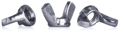 YoiYee Tuerca de mariposa M8, acero inoxidable 304 (A2-70), 12 piezas