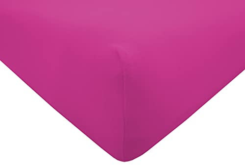 Dukal | Bezug für Massageliegen | 65-70 x 195-200 cm | aus hochwertigem DOPPEL-Jersey | 100% Baumwolle | Farbe: fuchsia