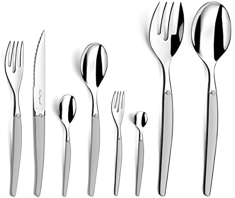 Lou Laguiole Jet Sablé – 74-teiliges Besteckset