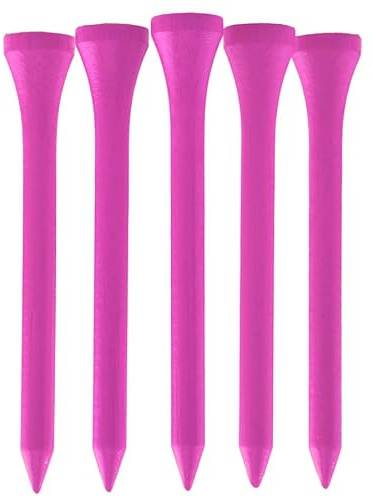 TH Golf Golftees aus Bambus, 70 mm, 50 und 100 Stück, mehrere Farboptionen, umweltfreundlich, nachhaltig, langlebig, Bambus-Golf-Tees