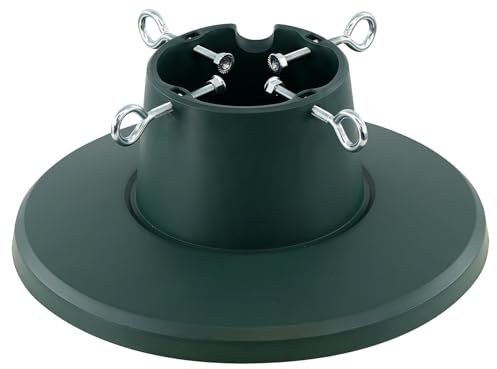 GEEZY Christmas Tree Stand for Real Trees - Sturdy and Durable Adjustable Trunk Base Diameter 3.5-10.5cm, Max Xmas Tree Holder Height 2.1m, Water Tank 1.6L