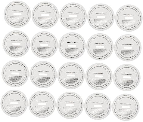STOBOK 60 Stk Etikettenpapier für Aromatherapie Warnaufkleber für Kerzen geschenk kerzen Kerzenbehälter Kerzenetikett selber machen Kerzenaufkleber runden Staubaufkleber Lackmuspapier