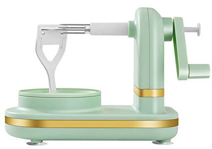 Pelador de frutas multifunción, pelador de frutas Manual, máquina peladora de manzanas con cortador de manzanas, utensilios de cocina, herramientas(Green)