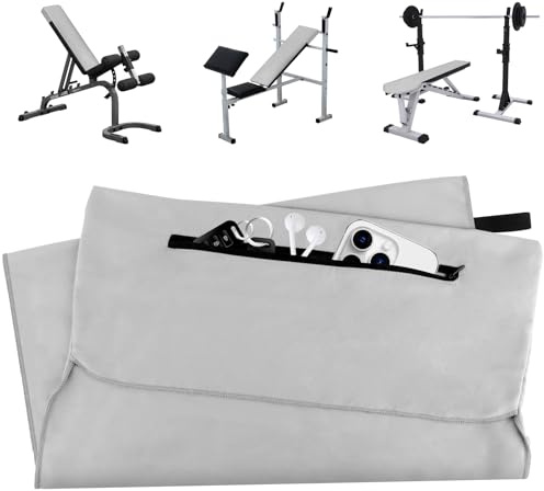 YARVPUV Toalla de Fitness 120 x 50 cm con Bolsillo con Cremallera,Toalla Deportiva De Microfibra, Toalla Deporte Ligera para Gimnasia y Entrenamiento,Camping, Yoga y Sauna