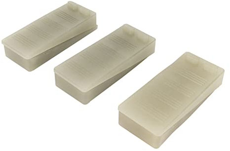 Topes de Puerta de Goma, Cuñas de Puerta Antideslizantes Invisibles Fluorescentes para Alfombras, Adecuados para Madera, Vidrio, Puertas Industriales, 6 Topes de Puerta a Prueba