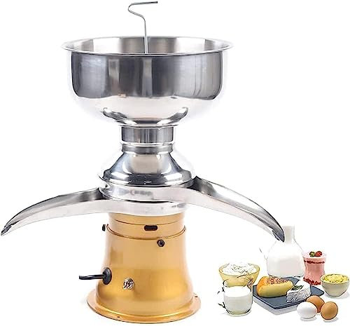 UKLULUAMZ Separatore centrifugo per crema di latte fresco da latte, separatore di crema per burro chiarificato, separatore centrifugo elettrico da 50 l/h, separatore di frappè al burro da cucina, per