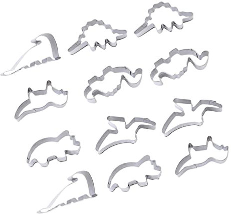 MAGICLULU Dinosaurier-keksformen Aus Edelstahl 2 Sets Backformen Für Zuhause Für Kuchen Und Kekse