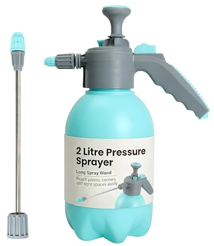 My Garden Pressure Sprayer 2L - Pump Action Hand Garden Sprayer Bottle - Adjustable Nozzle & Safety Lock – Ideal for Fertilisers, Herbicides & Pesticides - Leak Resistant Plant Spray Bottle